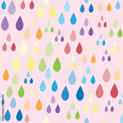 Seamless tartan plaid pattern in Umbrella , Rain Pink and Blue Color.