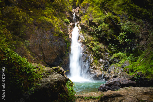 Waterfall at Jogkradin Waterfall , Kanchanaburi Province in Thailand