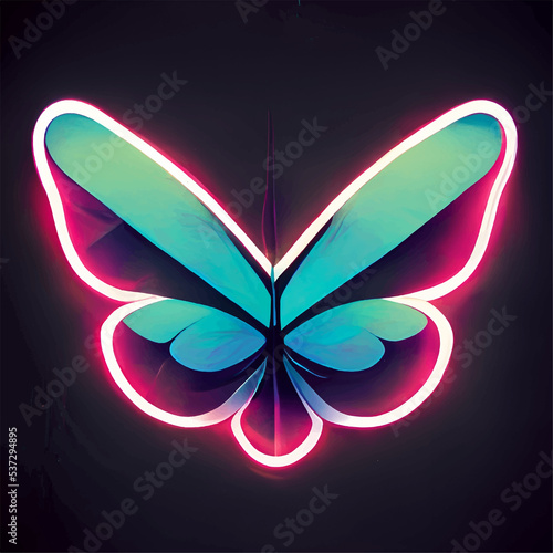 Beautiful butterfly logo design pattern © Hasan