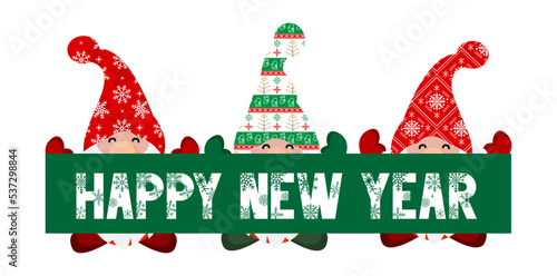 Vector Illustration Christmas Gnome