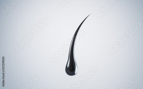 Konstfotografi 3D hair illustration with hair protection concept, 3d rendering.