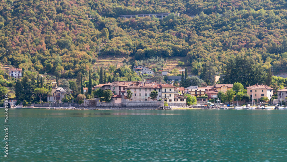 The castle of Lierna view from Como lake.