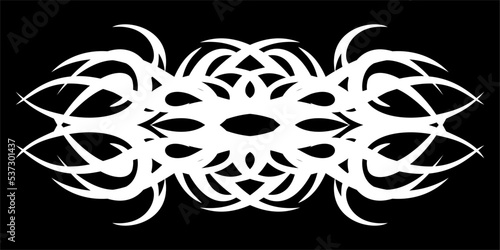 unique tribal background vector design and salt with white on black background