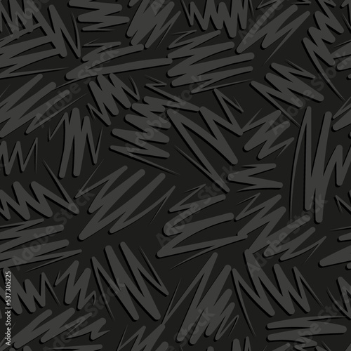 vector seamless wallpaper with hand-drawn chaotic zigzags. abstract background pattern