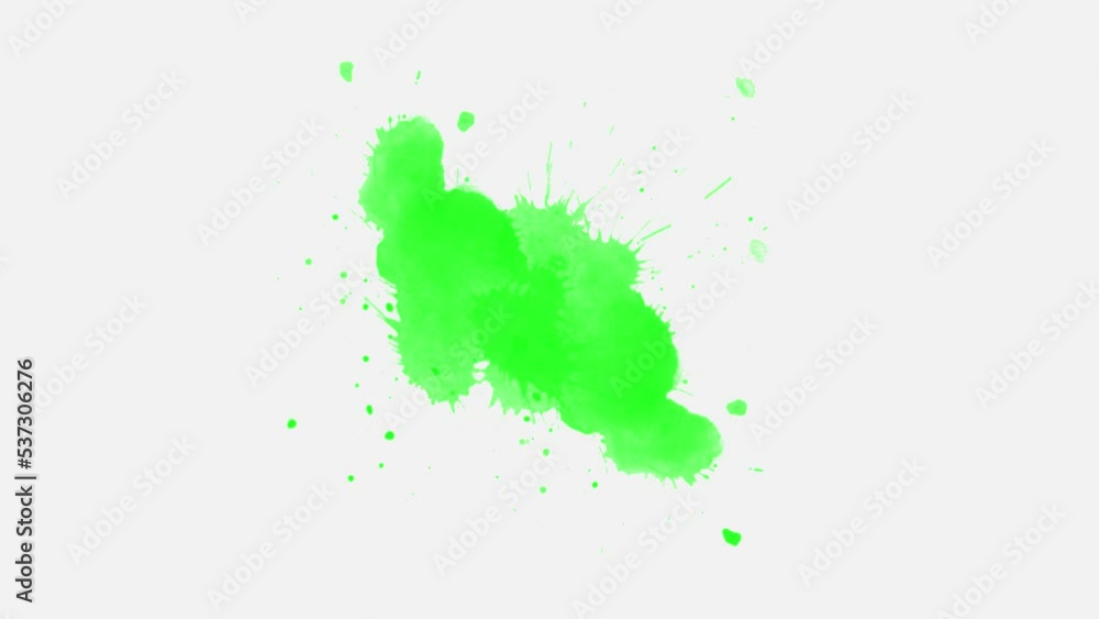 Green Ink Drops on White Background. ink splash slow motion transition reveal animation. Ink brush stroke transition. Ink splash. Abstract inkblot, splat, fluid art, overlay, alpha matte composition. Green Ink Drops on White Background. ink splash slow motion transition reveal animation. Ink brush stroke transition. Ink splash. Abstract inkblot, splat, fluid art, overlay, alpha matte composition.
