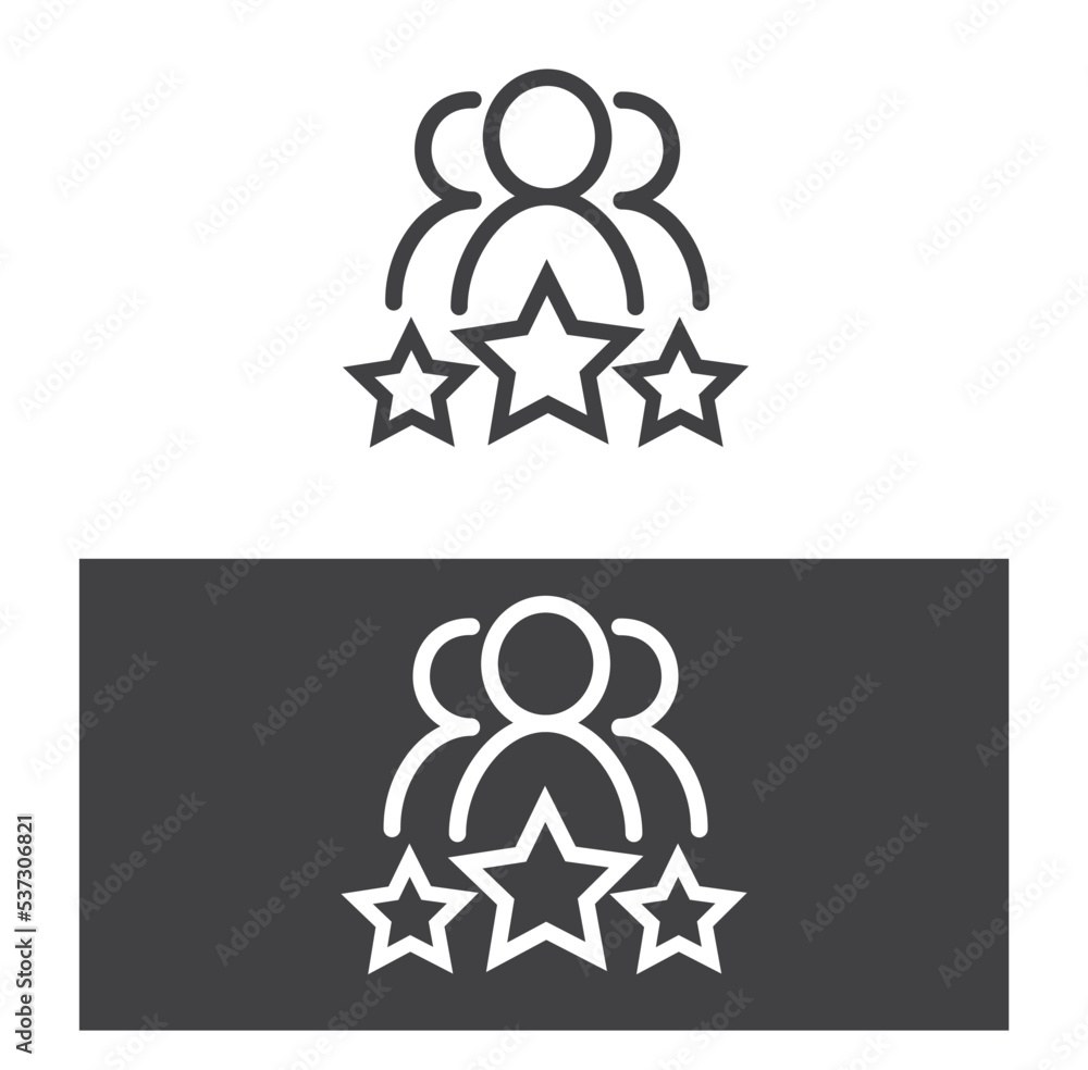 Rating icon or logo isolated sign, symbol, vector. Rating icon or logo isolated sign, symbol, vector.