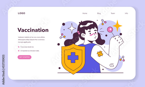 Vaccination concept. Idea of vaccine injection for protection from virus.