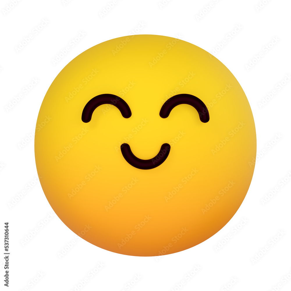 Face Smiling emoji expression 3d icon graphic clip art PNG translucent background Face Smiling emoji expression 3d icon graphic clip art PNG translucent background