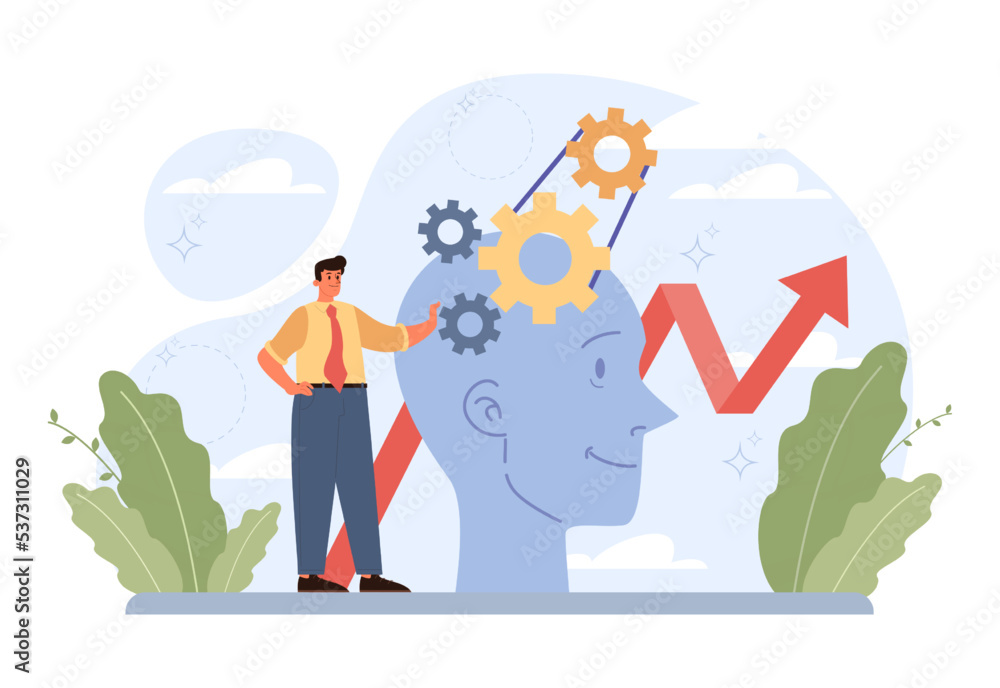 Breakthrough concept. Courage and motivation to break the obstacle Breakthrough concept. Courage and motivation to break the obstacle