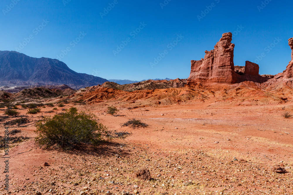 Red rocks of Quebrada de Cafayate, Salta, Argentina, South America Red rocks of Quebrada de Cafayate, Salta, Argentina, South America