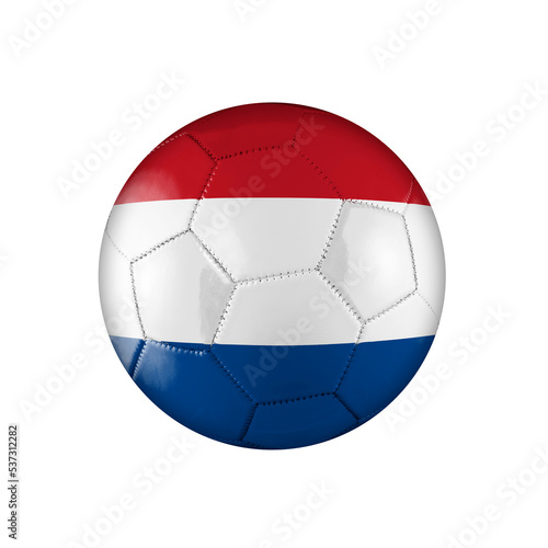 Soccer football ball with the countries flag.