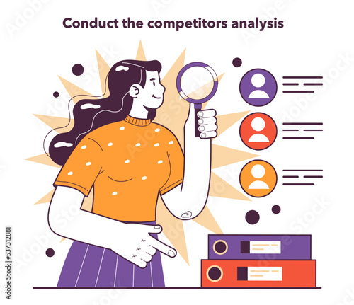 Conduct the competitors analysis. Effective market research in conditions