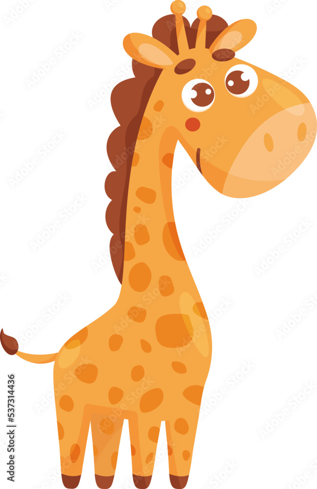 Fototapeta premium cute animal giraffe