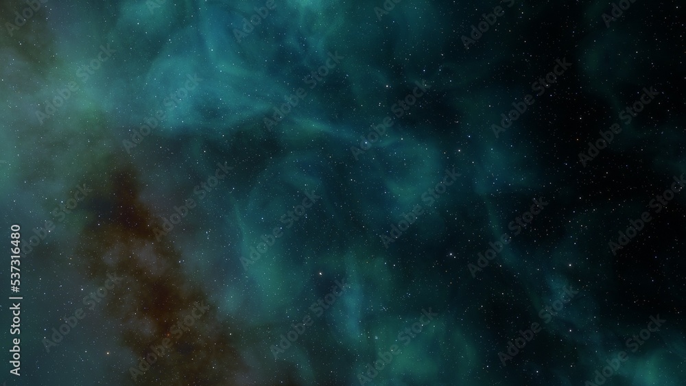 Obraz premium Deep space nebula with stars. Bright and vibrant Multicolor Star field Infinite space outer space background with nebulas and stars. Star clusters, nebula outer space background 3d render 
