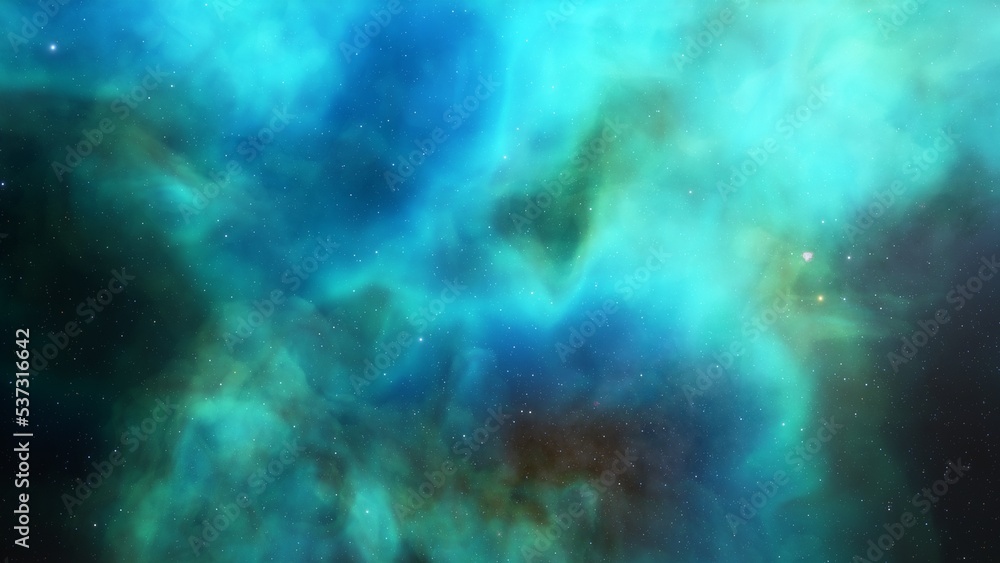 Space nebula, for use with projects on science, research, and education. Illustration
