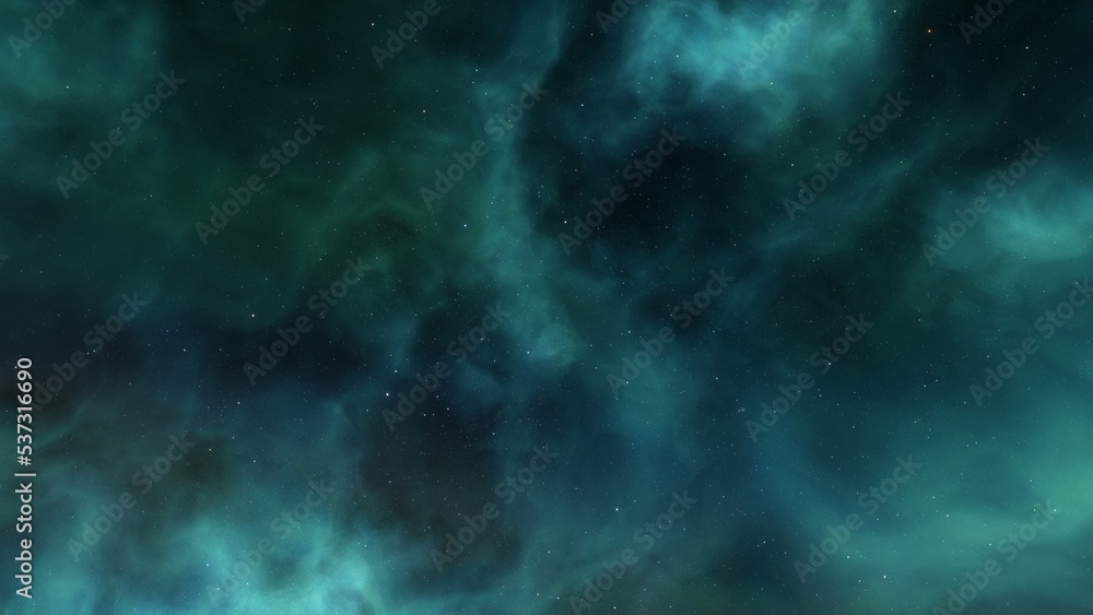 Fototapeta premium Space nebula, for use with projects on science, research, and education. Illustration