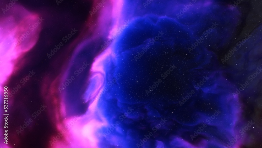 Space nebula, for use with projects on science, research, and education. Illustration
