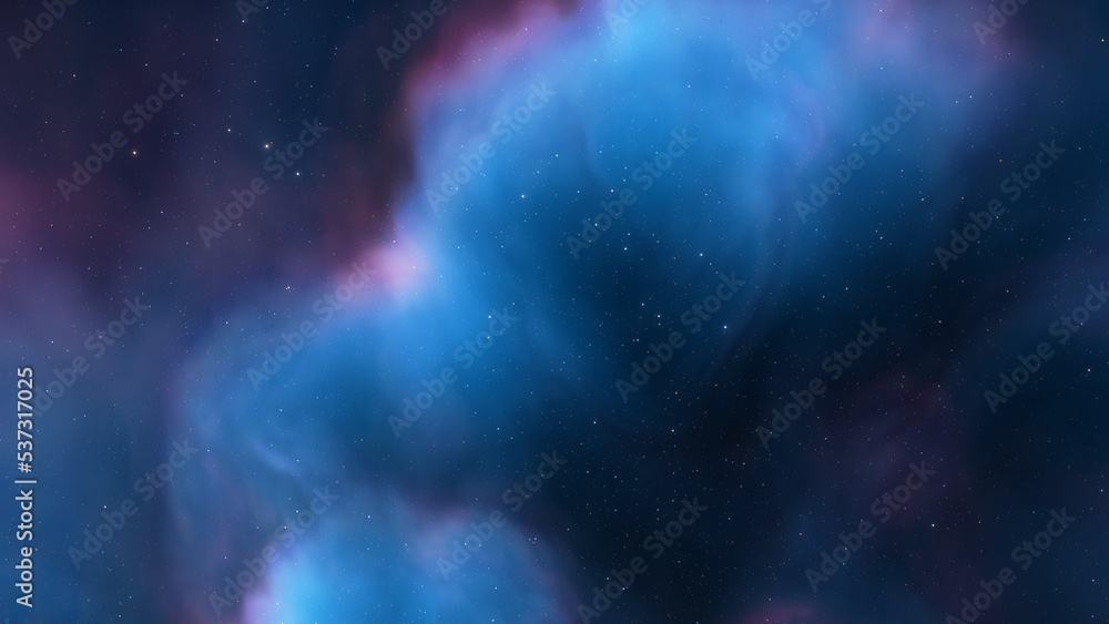 red-violet nebula in outer space, horsehead nebula, unusual colorful nebula in a distant galaxy, red nebula 3d render
