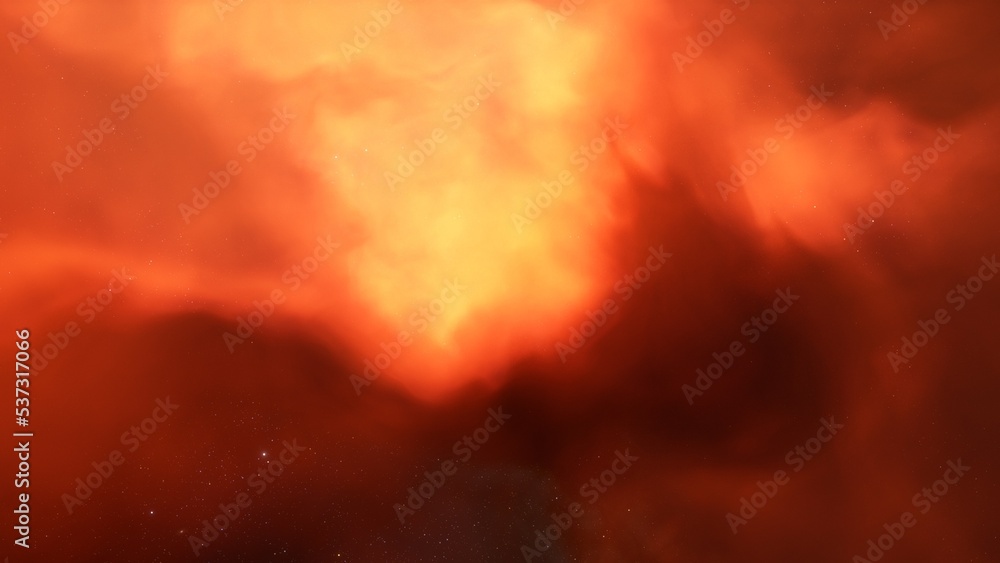 red-violet nebula in outer space, horsehead nebula, unusual colorful nebula in a distant galaxy, red nebula 3d render
