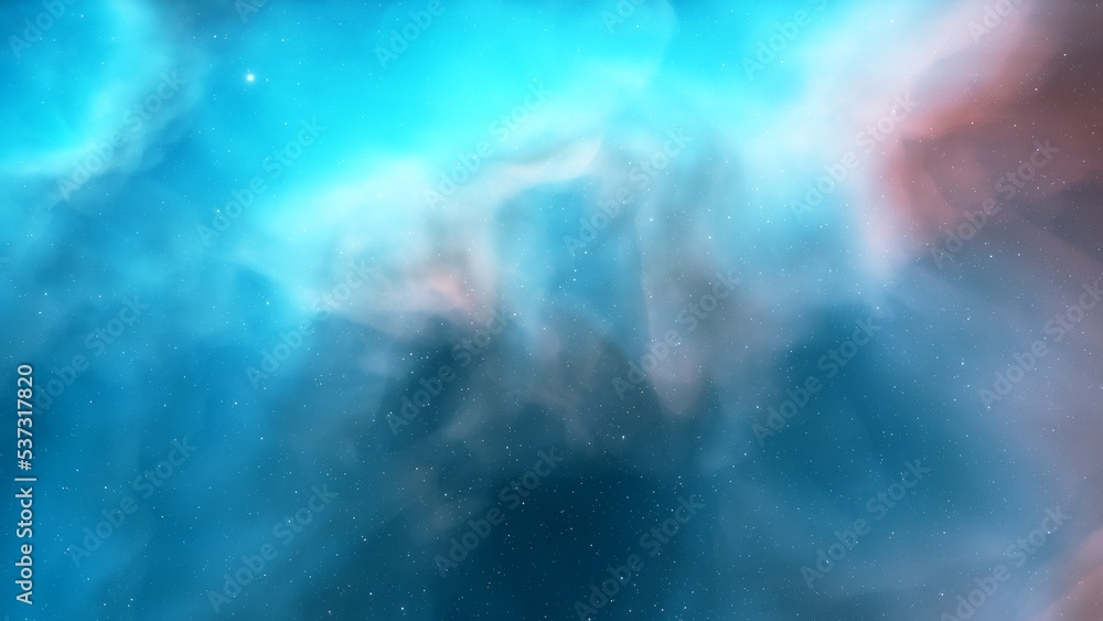 Space of night sky with cloud and stars
