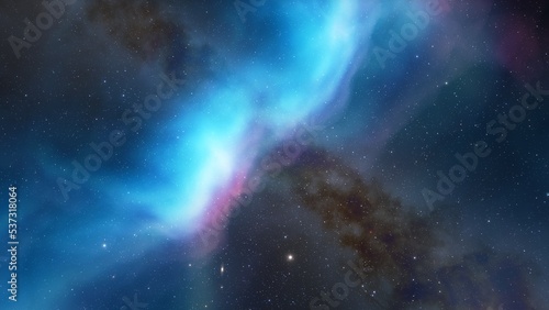 Fototapeta Naklejka Na Ścianę i Meble -  Cosmic background with a nebula and stars
