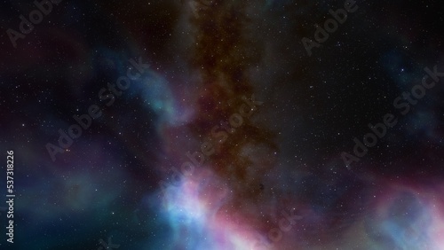 Night sky - Universe filled with stars, nebula and galaxy 