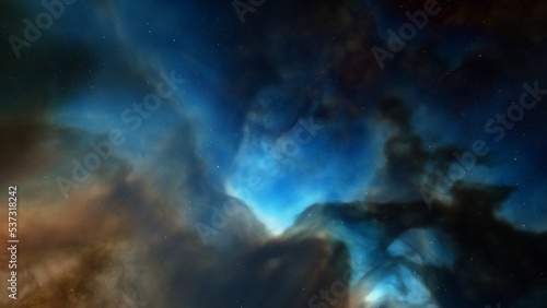 Night sky - Universe filled with stars, nebula and galaxy 