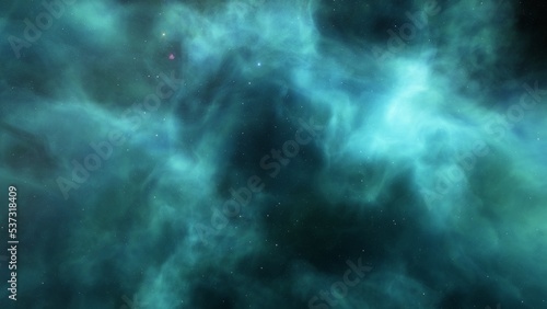 Space nebula, for use with projects on science, research, and education. Illustration  © ANDREI