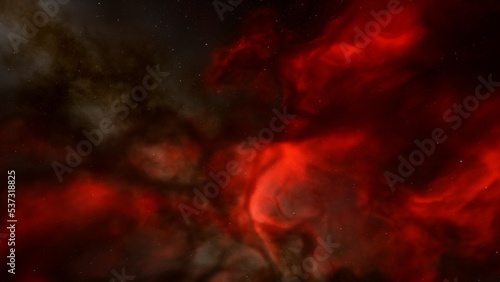 Space background with stardust and shining stars. Realistic cosmos and color nebula. Colorful galaxy. 3d illustration 