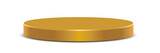 Gold Pedestal Podium Product Stand Platform Presentation Background Mock up Template Vector Illustration