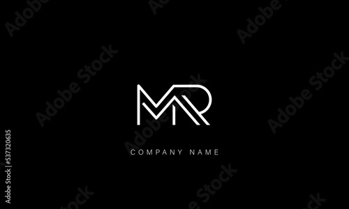 MR, RM Abstract Letters Logo Monogram