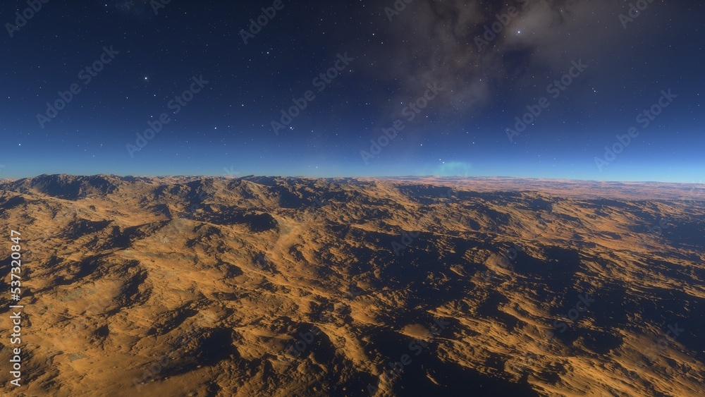 Deserted alien planet

