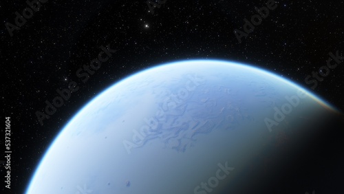 Planets and galaxy, science fiction wallpaper. Beauty of deep space. Billions of galaxy in the universe Cosmic art background 3d render