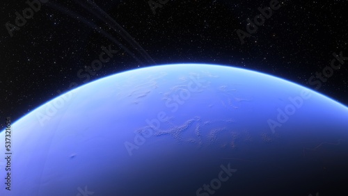 Planets and galaxy, science fiction wallpaper. Beauty of deep space. Billions of galaxy in the universe Cosmic art background 3d render