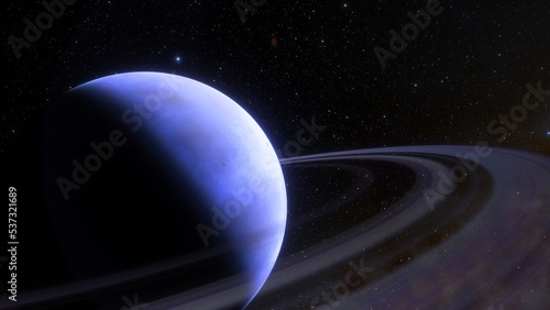Planets and galaxy, science fiction wallpaper. Beauty of deep space. Billions of galaxy in the universe Cosmic art background 3d render © ANDREI