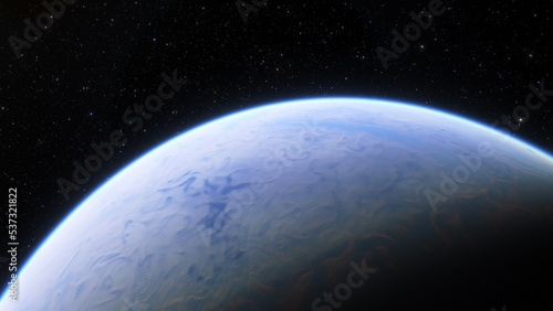 Abstract planets and space background 