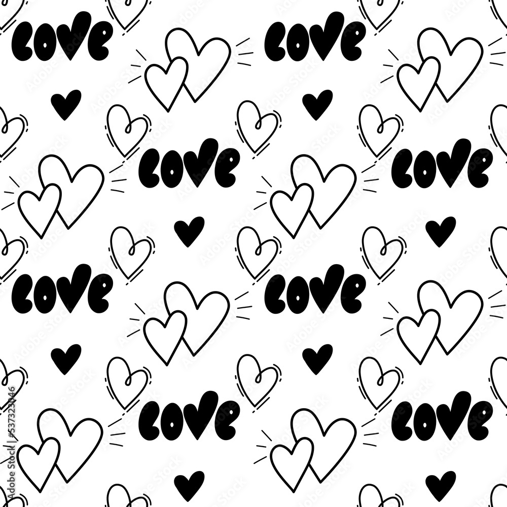 seamless pattern with hearts seamless pattern with hearts