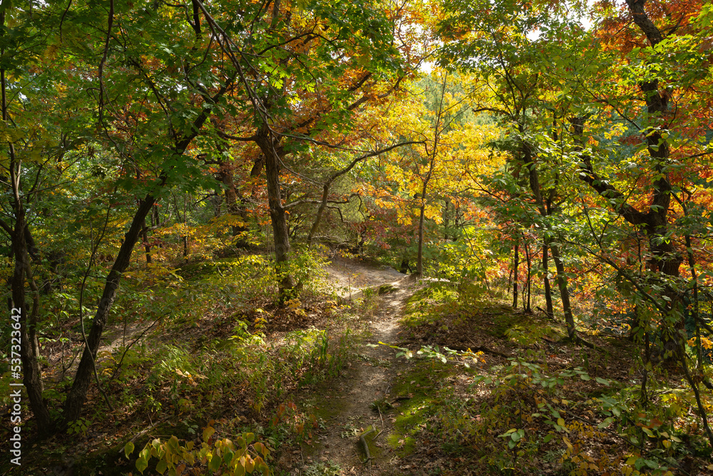 Fall landscape at Starved Rock. Fall landscape at Starved Rock.