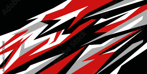 Side body graphic sticker. Abstract racing design concept. Car decal wrap design for motorcycle, boat, truck, car, boat and more.