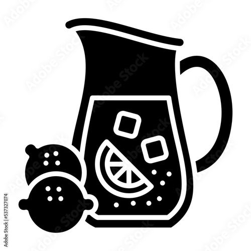 Lemonade Glyph Icon