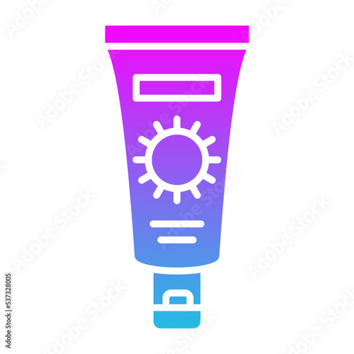 Sunscreen Glyph Gradient Icon