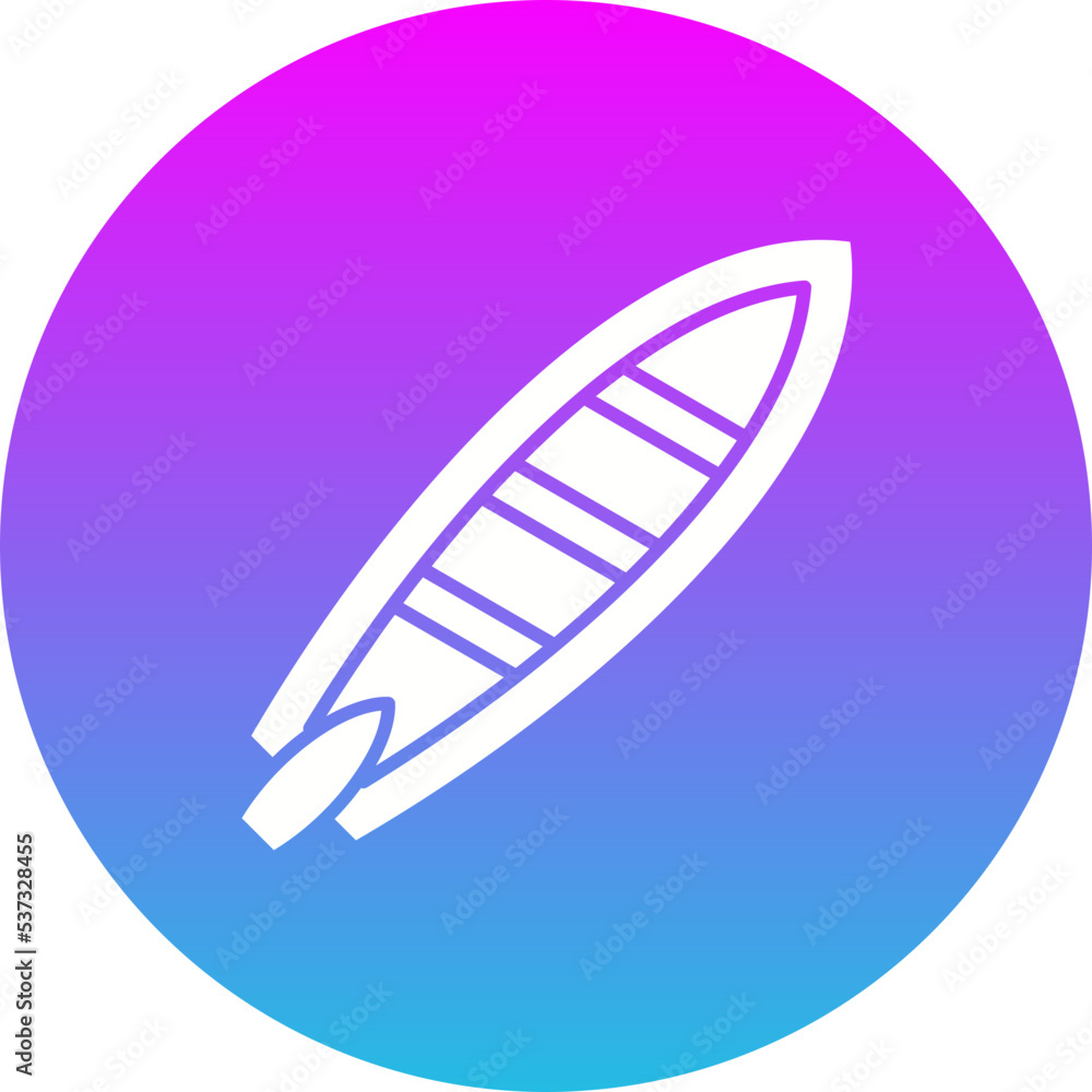 Surfboard Gradient Circle Glyph Inverted Icon Surfboard Gradient Circle Glyph Inverted Icon
