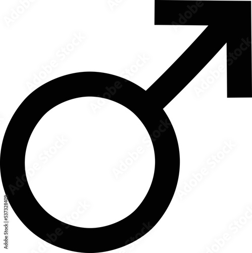 Hand Drawn Symbol of a Male Gender Icon