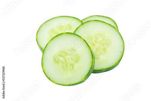 Tableau sur toile Slice of cucumber