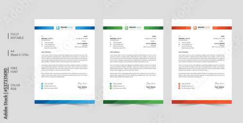 Corporate Business Letterhead Pad Design