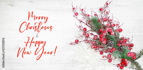 Canvastavla Marry christmas photo greeting background