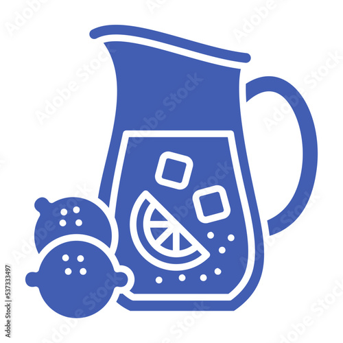 Lemonade Multicolor Glyph Icon
