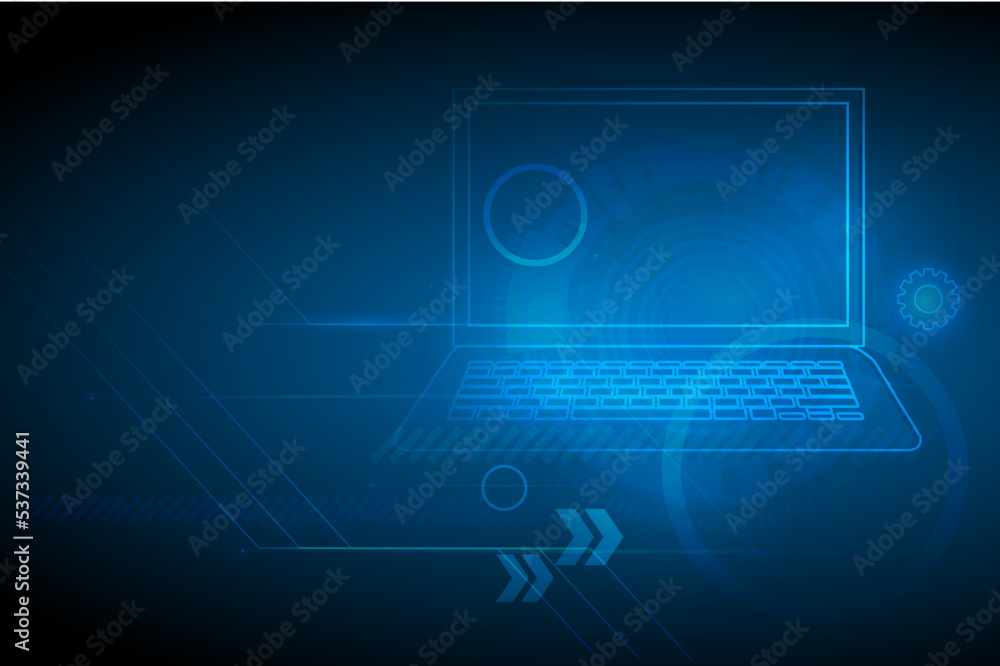 Abstract vector scientific data future and technology background that can use for business presentation. - Vector