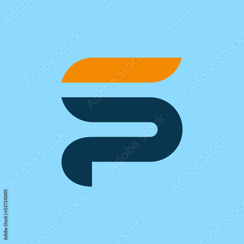 Professional and Minimalist Letter SP PS Logo Design, Editable in Vector Format i