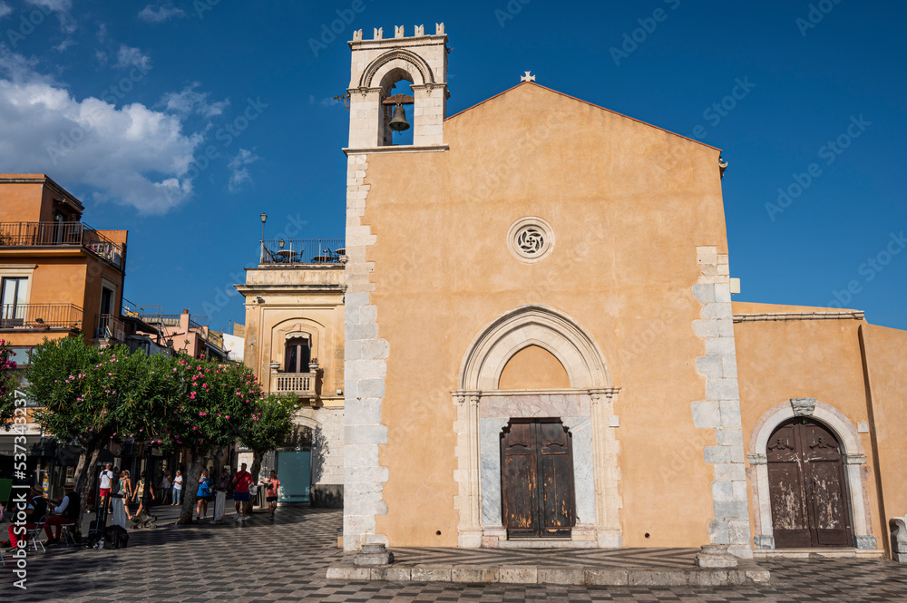 Beutiful ancient hurch in Taormina